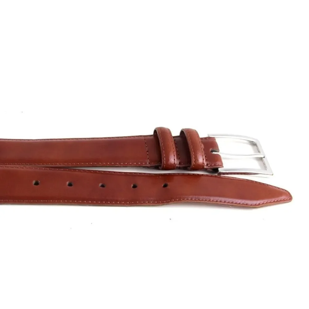 Nordstrom BROWN GENUINE LEATHER 1 3/8